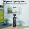 Aluminum Alloy Tabletop Tripod, Desktop Camera Tripod with 1/4 Inch Screw, Adjustable Height from 45mm to 165mm for DSLR Camera Camcorder Projector, Compact and Lightweight Design view 3