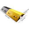 1-Channel Cable Ramp, Heavy Duty Cable Protector Ramp, Black & Yellow Speed Bumps, Floor Cord Covers for Wire/Hose/Pipe Hider, 11023lbs Load(100 * 35 * 8.5cm/39 * 14 * 3.3in) view 2