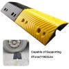 1-Channel Cable Ramp, Heavy Duty Cable Protector Ramp, Black & Yellow Speed Bumps, Floor Cord Covers for Wire/Hose/Pipe Hider, 11023lbs Load(100 * 35 * 8.5cm/39 * 14 * 3.3in) view 3