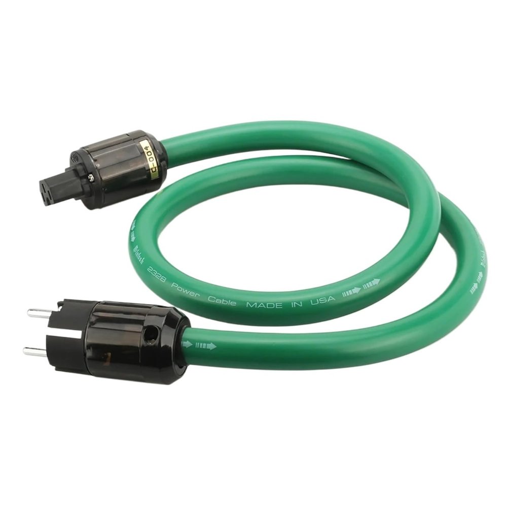 UHXRUY High-End HiFi Power Cable 2328 Copper and Silver Mixed EU Plug AC Audio Equipment Line(US Power Cable,2m)