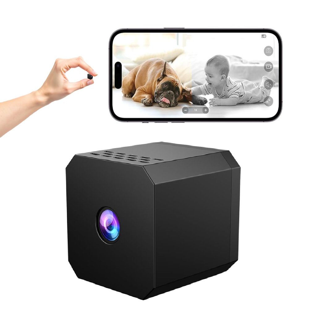 NOBEYSTON Camera for Home Use, Mini Security WiFi Camera, HD 1080P Outdoor/Indoor Night Vision Cam for Baby, Pets, Compatible with Smartphone, Tablets N/J4