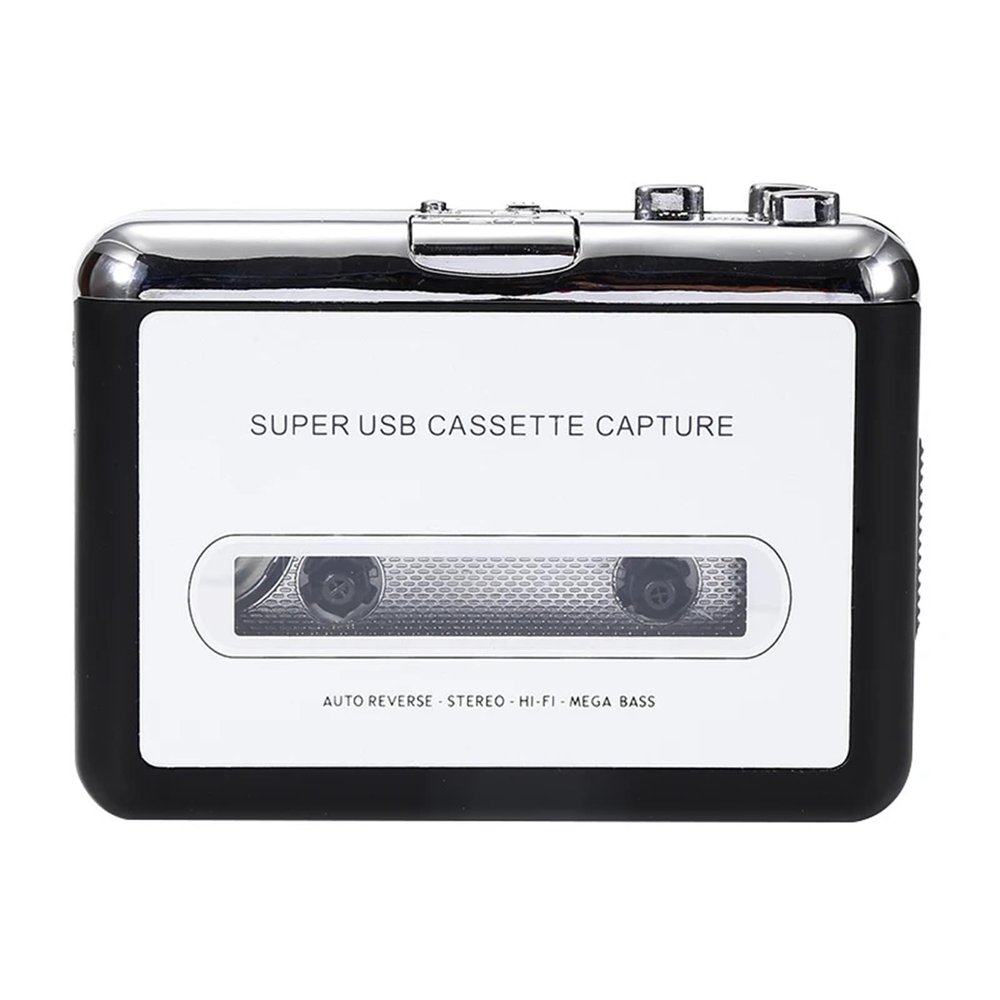Cassette Players USB Cassette Converter Tape to MP3/WAV Digital Audio Music Player Rechargable Recorders & Players coverters
