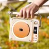 Portable CD Player with Bluetooth and Speakers, Small Retro DVD Player with Handle, Remote Control, 3.5 Headphone Jack, for Home Dcor Gifts view 1