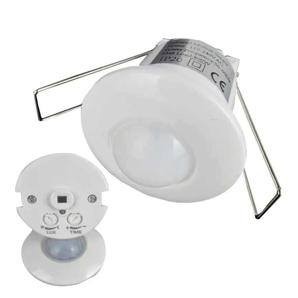 DC12V-24V Mini Recessed PIR Ceiling Occupancy Motion Sensor Detector Switch with Dry Contact Output(Reed Switch Output)