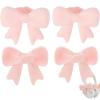 2 Pack Pink Bow Decor Headphone Accessories, Bows for Headphones, Headphones Accessories, Silicone Headphoner Accessory Bow, Headphone Accessoriese Cute, Bow Headphoner Attachments (4pink) view 1