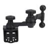 TIKATARER Aluminum Alloy Marine Laptop Mount, Ergonomic Grip Nonslip Construction with Industrial Rubber Grip, for Forklift Heavy Machinery Marine Chart Plotter view 1
