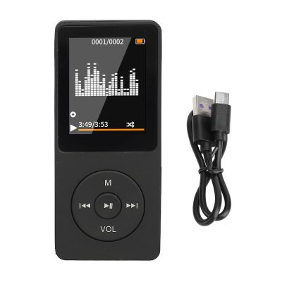 Pomya Portable MP4 MP3 Player with Bluetooth, 1.8in HD Screen, HiFi Sound, Supports up to 64GB Small Memory Card (not Included)