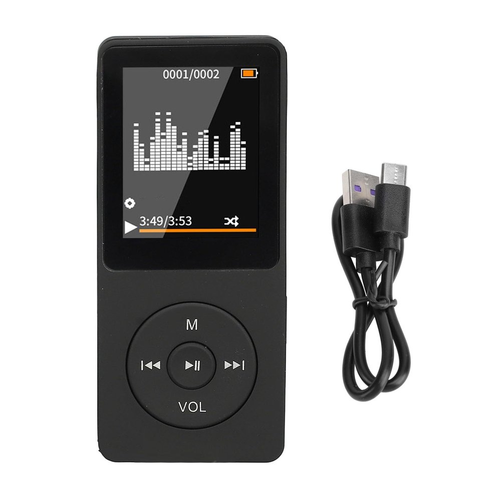Pomya Portable MP4 MP3 Player with Bluetooth, 1.8in HD Screen, HiFi Sound, Supports up to 64GB Small Memory Card (not Included)