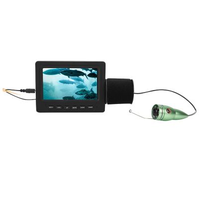 ZAICOLER Underwater Fishing Camera, 4.3 Inch HD 1000TVL Color Monitor Watertight Boat Fishing Camera with Sun Visor & 6 IR Lights for Ice Lake Ocean Fish Swimming Diving