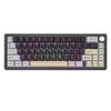 0RkayebEA Blue 66-Key CNC Aluminum Knob Wireless 2.4G Wired Hot Swap Gasket Mounted RGB Mechanical Gaming Keyboard Compatible with AL66(Black) view 1