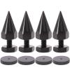 4 Set Speaker Shock Absorbing Feet - Carbon M6 Thread Shock Spike Cone Enhanced Stability and Sound view 1