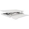 Adjustable Height Standing Laptop Desk White Ergonomic Sit to Stand Workstation Home Office view 3