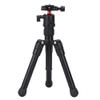 Aluminium Alloy Mini Camera Desktop Tripod, Folding Stretchable Adjustable, Black - 360 Panoramic Ball Head, Compact Stability, Versatile Photo and Video Use view 1