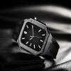 IENYU Silicone Watch Band Metal Case BezelFor Apple Watch 44/45mm SE/4/5/6/7/8/9/ Series Accessories Replacement Silicone Watch Strap Mod Kit(Black,45mm) view 4