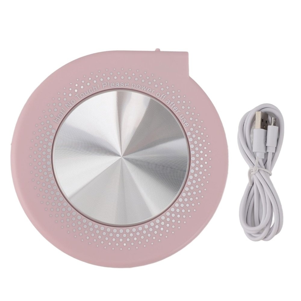 Electric Mug Warmer USB Powered Coffee Cup Warmer Quick Heating Pad with Auto Power Off for Office Workers Students ABS Material 8cm Diameter 55C Constant Temperature