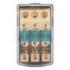 0/2/4 Gauge In To 4/8/10 Gauge Out 60A 3 Way Mini ANL Fuse Holder Distribution Block, Car Audio Power Fuse Distribution Block with Copper Conductors and ABS Cover, Compact 3 Way Di view 1