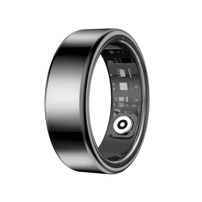 Oracle Smart Ring,Smart Ring for Women & Men,IP68 Waterproof Health Fitness Tracker Ring,Sleep & Activity Monitor,Wireless Charging,Wireless Charging, Remote Photography, No Monthly Fees (Black, 6)