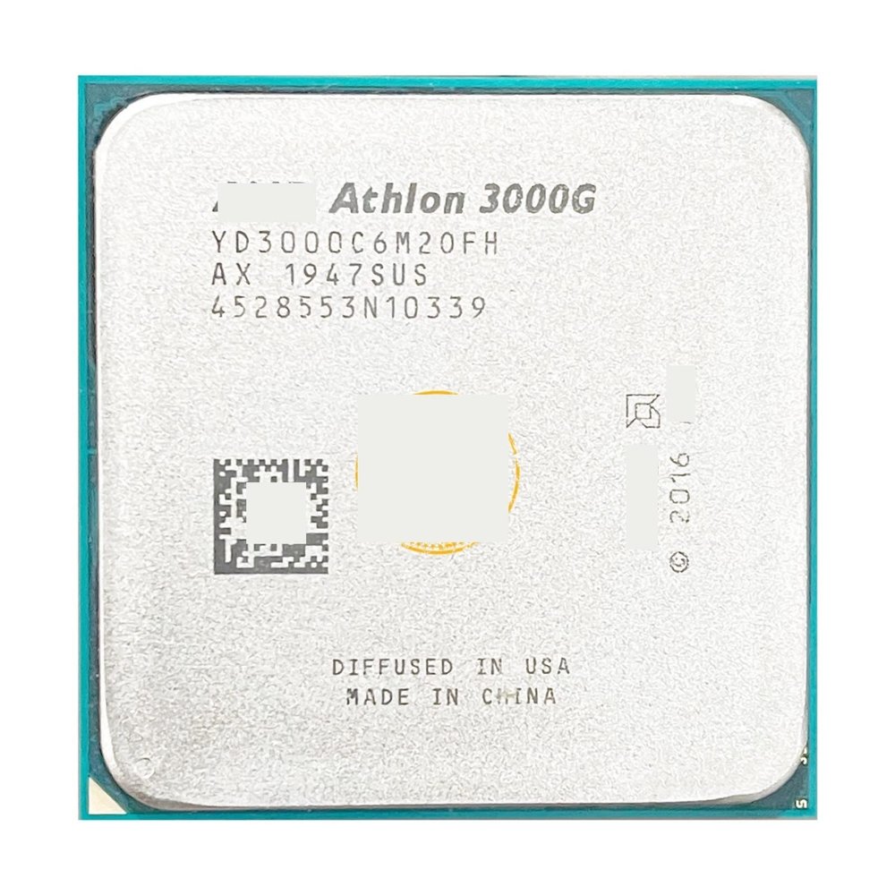 A 3000G X2 3.5 GHz Dual-Core Quad-Thread CPU Processor YD3000C6M2OFH/YD3000C6M2OFB Socket AM4