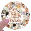 110 Pcs Cute Rabbit Stickers, Waterproof Vinyl Bunny Decals for Skateboard Laptop Water Bottle Luggage, Assorted Cartoon Rabbit Stickers Gift for Kids Teens Adults(rabbit-110) view 1