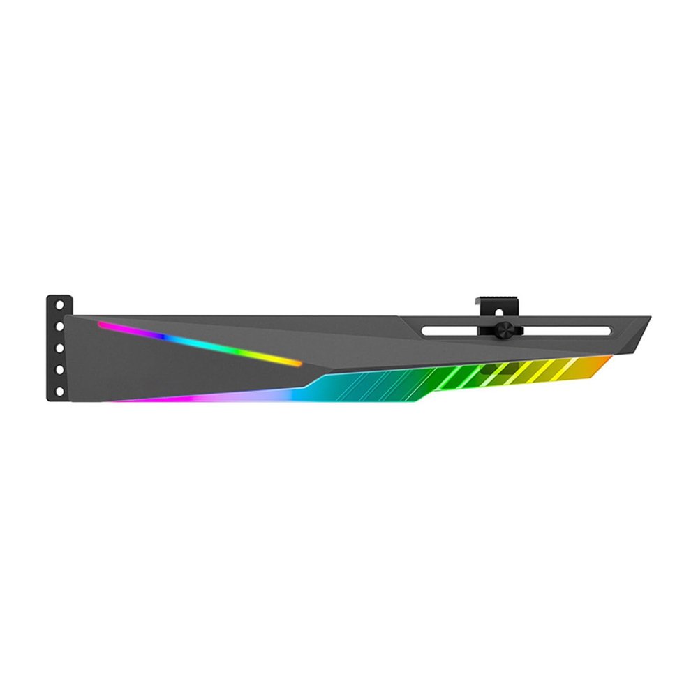 Adjustable ARGB VGA Bracket 5V 3Pin Aluminum Sliding Mechanism GPU Supports for Desktop PC Aluminum GPU Mount