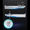 Adjustable ARGB VGA Bracket 5V 3Pin Aluminum Sliding Mechanism GPU Supports for Desktop PC Aluminum GPU Mount view 3