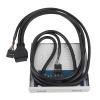 Oreilet 3.5 Inch Floppy Drive Front Panel, 19 Pin to USB3.0 HD Sound Interface Faceplate for Jack Mic Interface PC Front Panel Adapter (Oreilet9ArhveI-12) view 1