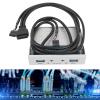 Oreilet 3.5 Inch Floppy Drive Front Panel, 19 Pin to USB3.0 HD Sound Interface Faceplate for Jack Mic Interface PC Front Panel Adapter (Oreilet9ArhveI-12) view 2