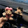 Applies to Car Accessorie Used for Car Gear Shift Decoration Cute Turn Signal Dolls Wiper Dolls Rearview Mirror Ornament(C) view 2