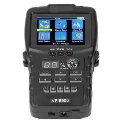 Srliya Satellite Finder Meter, Digital Signal Detector with 2.4in TFT LCD for DVB S S2, Support Frequency Analyzer and LNB Protection (US Plug)