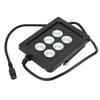 DC12V 6 LEDs Fill Light, IP66 Waterproof, Adjustable 8-90 Degree Installation, Black Shell - Durable Aluminum Alloy, High Thermal Conductivity, Outdoor view 1