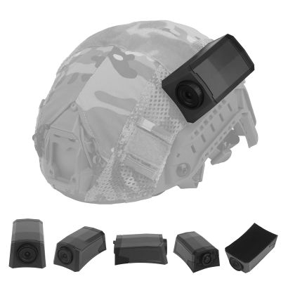 Tactical Helmet Camera Dummy Model, Non-Functional Simulation Camera With Hook and Loop Mount for FAST/MICH/ACH Helmets, Training & Display Use