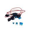 1Set Medium/Mini/Micro Car Waterproof Fuse Box Blade Type in Line Fuse Holder Power Socket 18/16/14/12/10AWG(Small,14AWG,40A) view 2