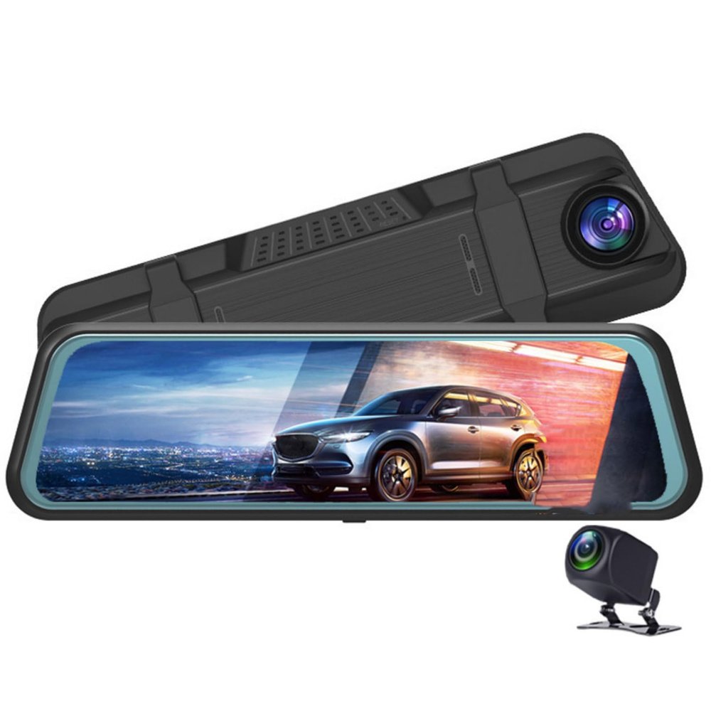 Car Dash Cam for Mercedes Benz GLS 320 350d 400d 450 550 580 600 /AMG 63, 1080P HD Car Camera with Night Vision, 170 Wide Angle, 10'' Mirror Dash Cam, Full Touch Screen Loop Recording