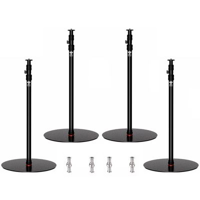IFOOTAGE A400 Round Base Monopod, 79'' Aluminum Photography Light Stand Flat Base, Camera Tripod Stand for DSLR Camera, Light, Webcam, Live Streaming, Vlogging, Payload 10KG/22LBS (4 Pack)