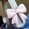 2 Pack Pink Bow Decor Headphone Accessories, Silicone Headphone Accessory Bow, for Various Headphones - A Fun Gift for Gamers (White) view 4