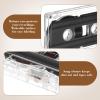 UKCOCO 2 Pack Blank Audio Cassette Tapes 30 Min: Empty Cassette Tapes with Transparent Plastic Case, Universal Compatibility for Speech Music Voice Recording view 4