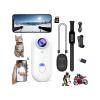 4K Mini Body Cam,Waterproof Pocket Sports Camera,Wearable POV pro Thumb Camera,Hands Free Magnetic Motorcycle Cam,with Magnetic Clip for Bike Cycling,Vlogging Pet Walk Swim Diving (A-white-128g) view 1