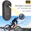 4K Mini Body Cam,Waterproof Pocket Sports Camera,Wearable POV pro Thumb Camera,Hands Free Magnetic Motorcycle Cam,with Magnetic Clip for Bike Cycling,Vlogging Pet Walk Swim Diving (A-white-128g) view 2