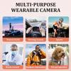 4K Mini Body Cam,Waterproof Pocket Sports Camera,Wearable POV pro Thumb Camera,Hands Free Magnetic Motorcycle Cam,with Magnetic Clip for Bike Cycling,Vlogging Pet Walk Swim Diving (A-white-128g) view 4