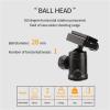 Portable Lightweight Tabletop Tripod with 360 Degree Ball Head, for Camera and Video Recording(Silvery) view 4