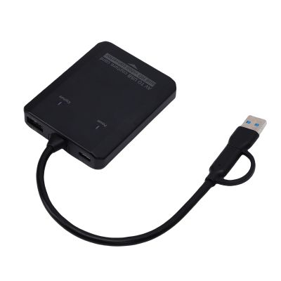ASHATA VHS to Digital Converter, USB Video Capture Card Analog Digital AV to HD 1080P 720P with Dual USB A and C Input, for VCR DVD Player Camcorder 4K TV