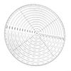 Round Center Finder Circle Gauge for Woodworking, 10 Inch Transparent Acrylic Circle Template with Dual Scales, Center Finding Tool for Drawing Circles on Wood, Metal, Glass - 1pc view 1