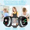 4G Kids Smart Watch for Boys Girls, Kid Watch Phone Ages 4-12 with Call, GPS, SOS, Video Call, Games, Camera, Alarm, Touchscreen Smartwatch for Children Birthday Gift (Includes SIM Card), Black view 4