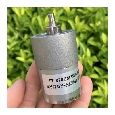 37RGM530 DC Gear Electronic Starter with & Metal Gearbox, DC 3V-7.4V, M3 Screw, High Torque Flat Shaft Electronic Starter for Intelligent Machine Motor Drivers