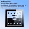 Microscope Resolution Test Chart, Optical Microscope Camera Resolution Test Chart, Accuracy 0.5 m, High Transmittance, for Scientific and Industrial Inspection view 2