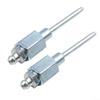 Grease Needle Nozzle 2 Pack, Detachable Grease Fitting Adapter with 7/8 Inch for NPT Threads, Carbon Steel Anti Rust Grease Tool for Angle Grinder 224399-193465-4 224568-4, 2mm Hole view 1