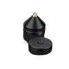 1 Set of Audio Stand Speaker Tip Vertical Foot Repair Parts Rotary Shock Absorber Nail and Pad Accessory(Black) view 1