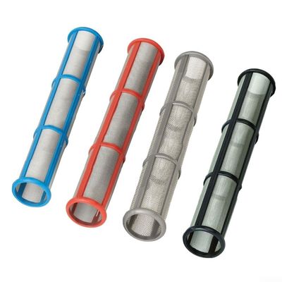 Airless Sprayer Filter 30 60 100 200 Mesh Replacement Filter Set with Stainless Steel Wire Mesh for Electric Sprayer Maintenance Kit, 4pcs