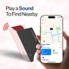 SPOTMINDERS Apple MFi Certified Wallet Tracker 2-Pack Black & Pink (iOS Only) Gifts for Mom 0.07in Works with Apple Find My Rechargeable Tracking Card Slim Item Finder for Mother's Day or Anniversary view 4