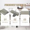 Floor Cord Cover D30 3.3ft Cover, PVC, Wire for Extension Cords, Protect Wires & Prevent Cable Trips, Hole Width: 0.39", Wood Grey view 3